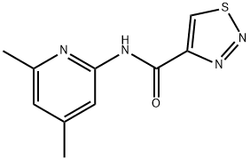 N-(4,6-DIMETHYL-2-PYRIDINYL)-1,2,3-THIADIAZOLE-4-CARBOXAMIDE Struktur