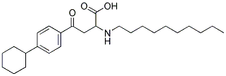 4-(4-CYCLOHEXYLPHENYL)-2-(DECYLAMINO)-4-OXOBUTANOIC ACID Struktur