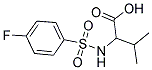 2-([(4-FLUOROPHENYL)SULFONYL]AMINO)-3-METHYLBUTANOIC ACID Struktur