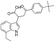 4-(4-(TERT-BUTYL)PHENYL)-2-(7-ETHYLINDOL-3-YL)-4-OXOBUTANOIC ACID Struktur