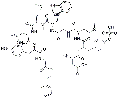 CHOLECYSTOKININ 26-32 (D-TYR-GLY-2-PHENYLETHYL ESTER) Struktur