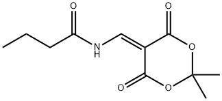 N-[(2,2-DIMETHYL-4,6-DIOXO-1,3-DIOXAN-5-YLIDEN)METHYL]BUTANAMIDE Struktur