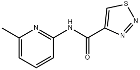 N-(6-METHYL-2-PYRIDINYL)-1,2,3-THIADIAZOLE-4-CARBOXAMIDE Struktur