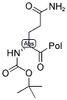 BOC-D-GLN-PAM RESIN Struktur