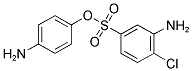 3-AMINO-4-CHLORO-BENZENESULFONIC ACID 4-AMINO-PHENYL ESTER Struktur