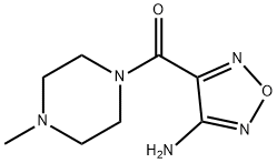 (4-AMINO-FURAZAN-3-YL)-(4-METHYL-PIPERAZIN-1-YL)-METHANONE Struktur