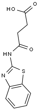 N-BENZOTHIAZOL-2-YL-SUCCINAMIC ACID Struktur