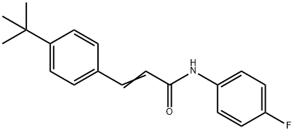 3-[4-(TERT-BUTYL)PHENYL]-N-(4-FLUOROPHENYL)ACRYLAMIDE Struktur