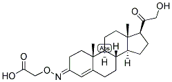 4-PREGNEN-21-OL-3,20-DIONE 3-O-CARBOXYMETHYLOXIME Struktur