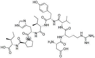 ASP-ARG-VAL-TYR-ILE-HIS-PRO-ILE Struktur