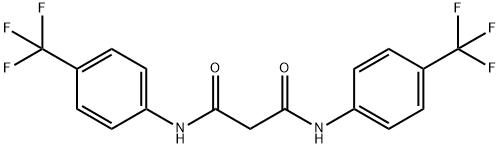 N1,N3-BIS[4-(TRIFLUOROMETHYL)PHENYL]MALONAMIDE Struktur