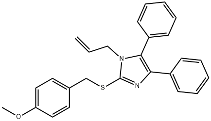 1-ALLYL-2-[(4-METHOXYBENZYL)SULFANYL]-4,5-DIPHENYL-1H-IMIDAZOLE Struktur