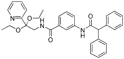 N-[2,2-DIETHOXY-2-(PYRIDIN-2-YL)ETHYL]-3-[(DIPHENYLACETYL)AMINO]BENZAMIDE Struktur