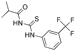 2-METHYL-N-(THIOXO((3-(TRIFLUOROMETHYL)PHENYL)AMINO)METHYL)PROPANAMIDE Struktur