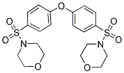 4-((4-[4-(MORPHOLINOSULFONYL)PHENOXY]PHENYL)SULFONYL)MORPHOLINE Struktur