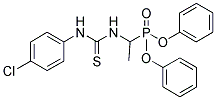 DIPHENYL (1-([(4-CHLOROANILINO)CARBOTHIOYL]AMINO)ETHYL)PHOSPHONATE Struktur