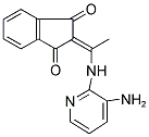 2-(((3-AMINO-2-PYRIDYL)AMINO)ETHYLIDENE)INDANE-1,3-DIONE Struktur