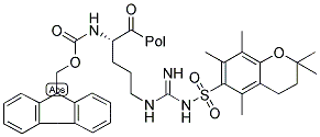 FMOC-ARG(PMC)-WANG RESIN Struktur