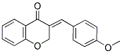 (E)-3-(4-METHOXYBENZYLIDENE)-2,3-DIHYDROCHROMEN-4-ONE Struktur