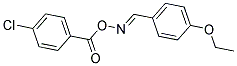 1-CHLORO-4-[(([(4-ETHOXYPHENYL)METHYLENE]AMINO)OXY)CARBONYL]BENZENE Struktur