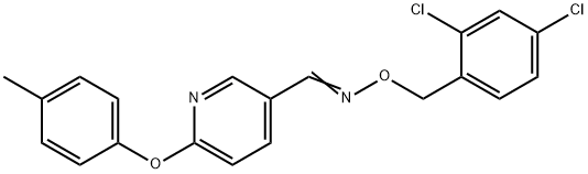 6-(4-METHYLPHENOXY)NICOTINALDEHYDE O-(2,4-DICHLOROBENZYL)OXIME Struktur