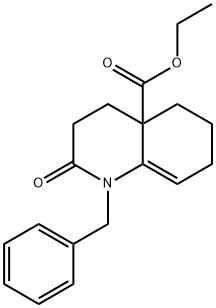 ETHYL 1-BENZYL-2-OXO-1,3,4,5,6,7-HEXAHYDRO-4A(2H)-QUINOLINECARBOXYLATE Struktur