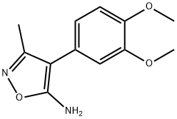 4-(3,4-DIMETHOXY-PHENYL)-3-METHYL-ISOXAZOL-5-YL-AMINE Struktur