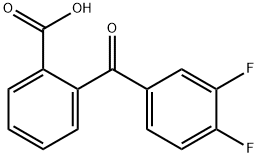 2-(3,4-DIFLUOROBENZOYL)BENZOIC ACID Struktur