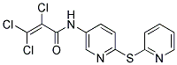 N1-[6-(2-PYRIDYLTHIO)-3-PYRIDYL]-2,3,3-TRICHLOROACRYLAMIDE Struktur