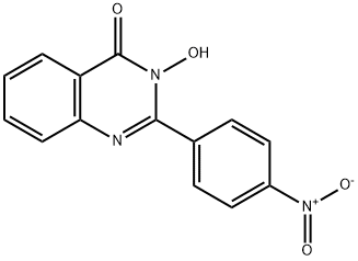 3-HYDROXY-2-(4-NITROPHENYL)-4(3H)-QUINAZOLINONE Struktur