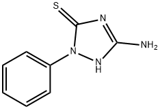 5-AMINO-2-PHENYL-2,4-DIHYDRO-3H-1,2,4-TRIAZOLE-3-THIONE Struktur