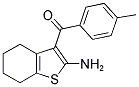 (2-AMINO-4,5,6,7-TETRAHYDRO-BENZO[B]THIOPHEN-3-YL)-P-TOLYL-METHANONE Struktur