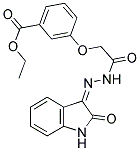 ETHYL 3-((N-(AZA(2-OXOINDOLIN-3-YLIDENE)METHYL)CARBAMOYL)METHOXY)BENZOATE Struktur