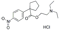 2-DIETHYLAMINOETHYL 1-(4-NITROPHENYL)CYCLOPENTANECARBOXYLATE HYDROCHLORIDE Struktur