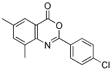 2-(4-CHLOROPHENYL)-6,8-DIMETHYL-4H-3,1-BENZOXAZIN-4-ONE Struktur