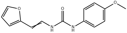 N-[2-(2-FURYL)VINYL]-N'-(4-METHOXYPHENYL)UREA Struktur