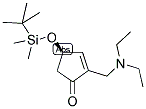 2-(DIETHYLAMINO)METHYL 4-(R)-T-BUTYLDIMETHYL-SILOXYCYCLOPENT-2-ENONE Struktur