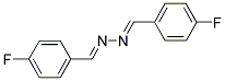 4-FLUOROBENZALDEHYDE [(E)-(4-FLUOROPHENYL)METHYLIDENE]HYDRAZONE Struktur