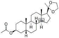 5-BETA-PREGNAN-3-BETA-OL-20-ONE ACETATE ETHYLENEKETAL Struktur