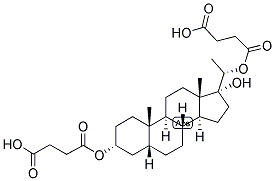 5-BETA-PREGNAN-3-ALPHA, 17,20-ALPHA-TRIOL 3,20-DIHEMISUCCINATE Struktur