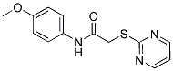 N-(4-METHOXYPHENYL)-2-PYRIMIDIN-2-YLTHIOETHANAMIDE Struktur