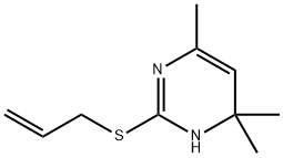 2-(ALLYLSULFANYL)-4,6,6-TRIMETHYL-1,6-DIHYDROPYRIMIDINE Struktur