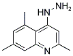 4-HYDRAZINO-2,5,7-TRIMETHYLQUINOLINE Struktur