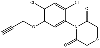 4-[2,4-DICHLORO-5-(2-PROPYNYLOXY)PHENYL]-3,5-THIOMORPHOLINEDIONE Struktur