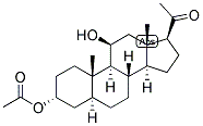 5-ALPHA-PREGNAN-3-ALPHA, 11-BETA-DIOL-20-ONE 3-ACETATE Struktur