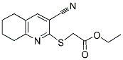 ETHYL 2-[(3-CYANO-5,6,7,8-TETRAHYDRO-2-QUINOLINYL)SULFANYL]ACETATE Struktur