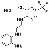 2-[(2-([3-CHLORO-5-(TRIFLUOROMETHYL)-2-PYRIDINYL]AMINO)ETHYL)AMINO]BENZENAMINIUM CHLORIDE Struktur