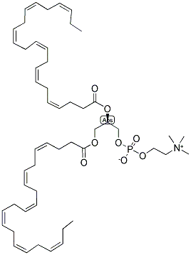 1,2-DI4,7,10,13,16,19 (ALL-CIS) DOCOSAHEXAENOYL-SN-GLYCERO-3-PHOSPHOCHOLINE Struktur