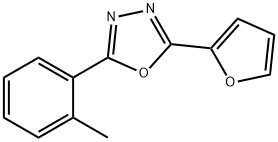 2-(2-FURYL)-5-(2-METHYLPHENYL)-1,3,4-OXADIAZOLE Struktur