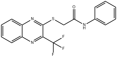 N-PHENYL-2-([3-(TRIFLUOROMETHYL)-2-QUINOXALINYL]SULFANYL)ACETAMIDE Struktur